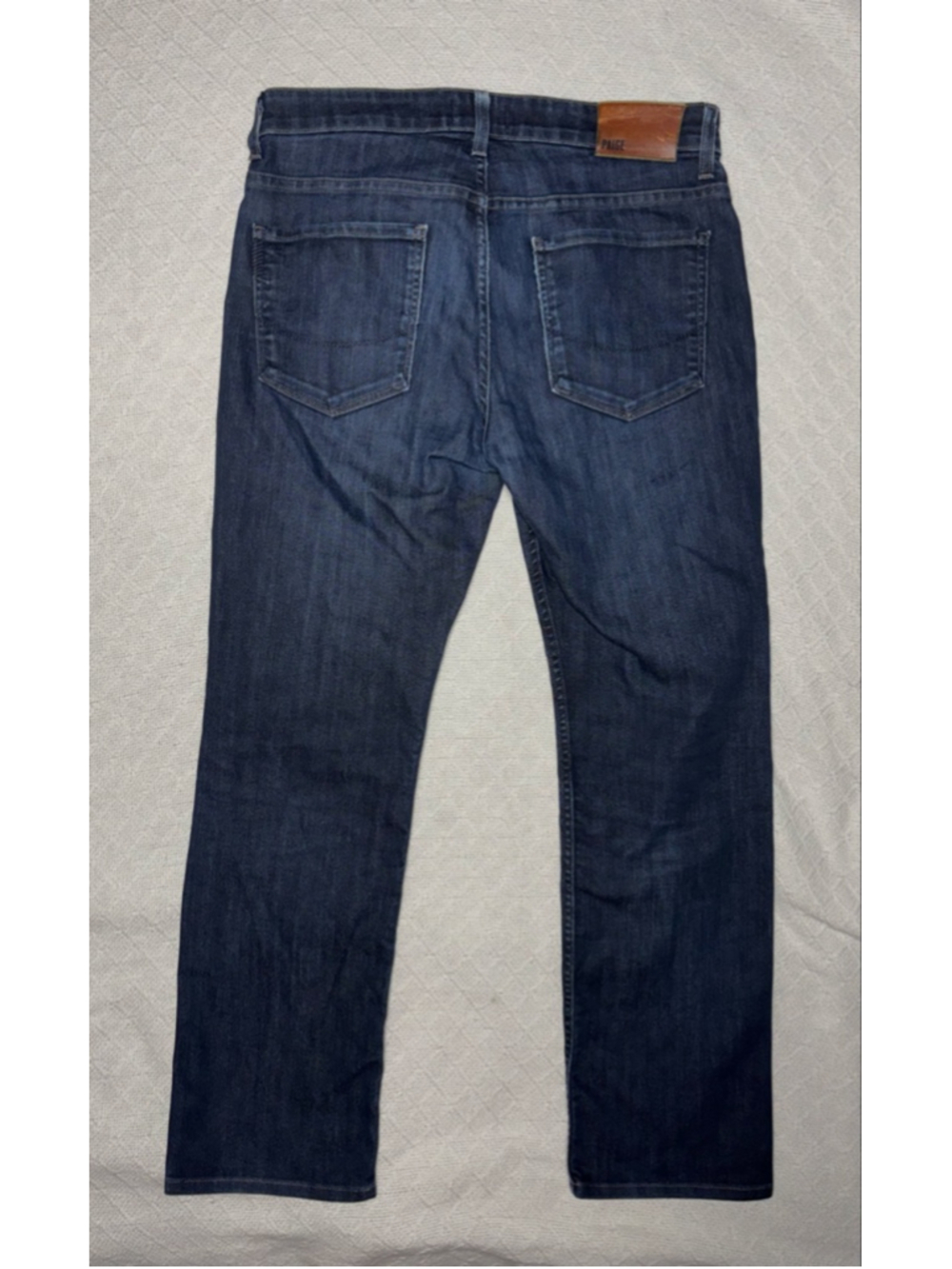EUC PAIGE Normandie Dark Wash "Backstage" Men's Straight Jeans SZ 31X28 SHORT - Picture 2 of 9